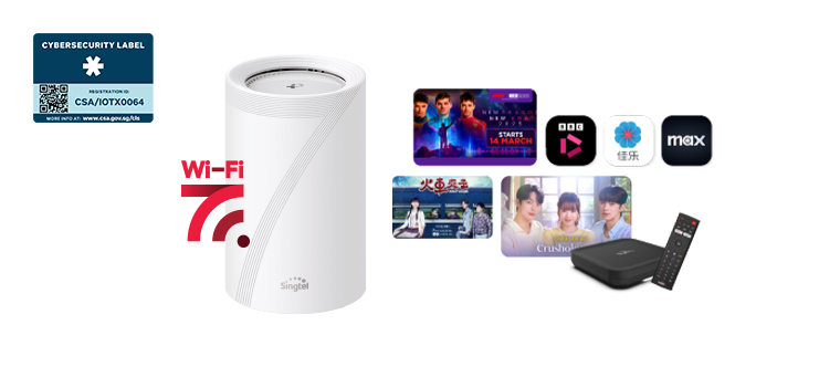 Home Priority plan comes with 4 units of AX5400 Wi-Fi 6 Mesh Extenders offer - Singtel